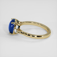 4.30 Ct. Blue Sapphire Ring, 18K Yellow Gold 4