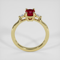 0.79 Ct. Ruby Ring, 18K Yellow Gold 3