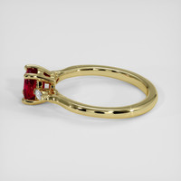 0.79 Ct. Ruby Ring, 18K Yellow Gold 4