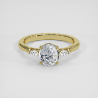 2.62 Ct. White Sapphire Ring, 18K Yellow Gold 1
