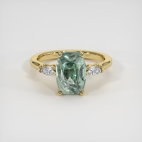 3.20 Ct. Sapphire Ring, 18K Yellow Gold 1