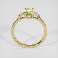 1.68 Ct. Yellowish Green Sapphire Ring, 18K Yellow Gold 3