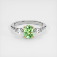 0.90 Ct. Gemstone Ring, 14K Yellow & White 1