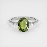 2.25 Ct. Gemstone Ring, 14K Yellow & White 1