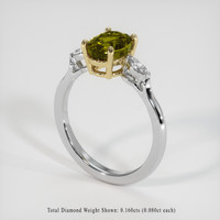 1.69 Ct. Gemstone Ring, 14K Yellow & White 2