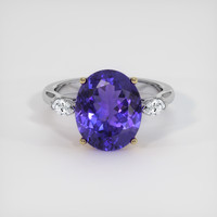 4.42 Ct. Gemstone Ring, 14K Yellow & White 1