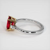 2.05 Ct. Ruby Ring, 14K Yellow & White 4