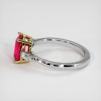 2.02 Ct. Ruby Ring, 14K Yellow & White 4