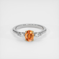 0.93 Ct. Gemstone Ring, 18K Yellow & White 1