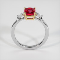 2.03 Ct. Ruby Ring, 18K Yellow & White 3