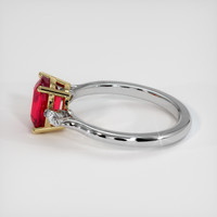 2.03 Ct. Ruby Ring, 18K Yellow & White 4