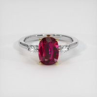 2.77 Ct. Ruby Ring, 18K Yellow & White 1