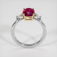 2.77 Ct. Ruby Ring, 18K Yellow & White 3