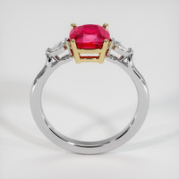 2.02 Ct. Ruby Ring, 18K Yellow & White 3