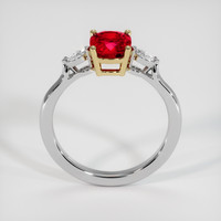 1.64 Ct. Ruby Ring, 18K Yellow & White 3