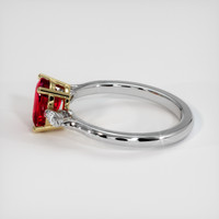 1.64 Ct. Ruby Ring, 18K Yellow & White 4