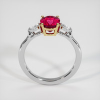 2.09 Ct. Ruby Ring, 18K Yellow & White 3
