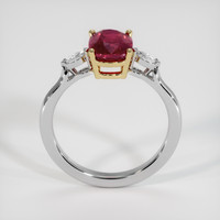2.20 Ct. Ruby Ring, 18K Yellow & White 3