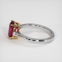 2.20 Ct. Ruby Ring, 18K Yellow & White 4