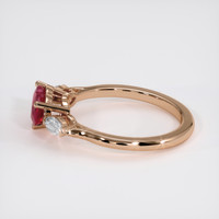 1.14 Ct. Ruby Ring, 18K Rose Gold 4