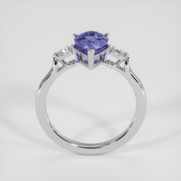 2.68 Ct. Violetish Blue Tanzanite Ring, Silver 3