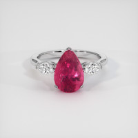 2.84 Ct. Gemstone Ring, 14K White Gold 1
