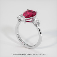 2.84 Ct. Gemstone Ring, 14K White Gold 2