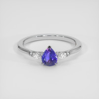 0.81 Ct. Bi Color Sapphire Ring, 14K White Gold 1