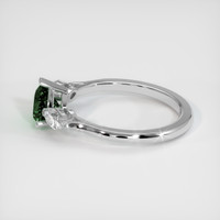 1.07 Ct. Green Sapphire Ring, 14K White Gold 4