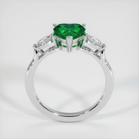 1.17 Ct. Emerald Ring, 18K White Gold 3