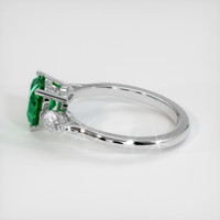 1.17 Ct. Emerald Ring, 18K White Gold 4