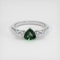 1.07 Ct. Sapphire Ring, 18K White Gold 1