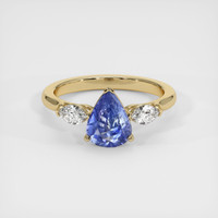 2.00 Ct. Blue Sapphire Ring, 10K Yellow Gold 1