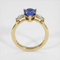 2.00 Ct. Blue Sapphire Ring, 10K Yellow Gold 3
