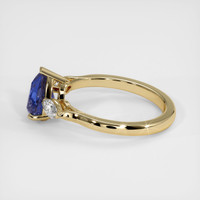 2.00 Ct. Blue Sapphire Ring, 10K Yellow Gold 4