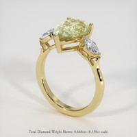5.14 Ct. Yellow Sapphire Ring, 14K Yellow Gold 2