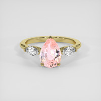2.03 Ct. Padparadscha Sapphire Ring, 14K Yellow Gold 1