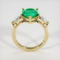 4.01 Ct. Emerald Ring, 18K Yellow Gold 3