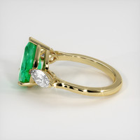 4.01 Ct. Emerald Ring, 18K Yellow Gold 4