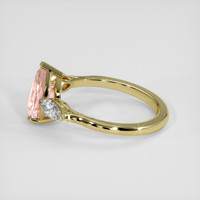 2.03 Ct. Padparadscha Sapphire Ring, 18K Yellow Gold 4