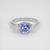 1.68 Ct. Violet Sapphire Ring, Platinum 950 1