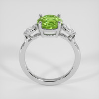 2.94 Ct. Green Sapphire Ring, 14K White Gold 3