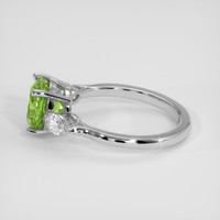2.94 Ct. Green Sapphire Ring, 14K White Gold 4