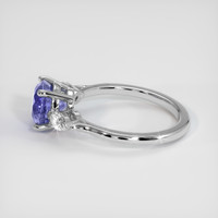 1.68 Ct. Violet Sapphire Ring, 18K White Gold 4
