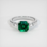 1.83 Ct. Emerald Ring, Platinum 950 1