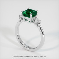 1.83 Ct. Emerald Ring, Platinum 950 2