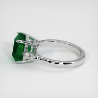 3.83 Ct. Emerald Ring, 18K White Gold 4