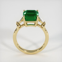 3.83 Ct. Emerald Ring, 18K Yellow Gold 3