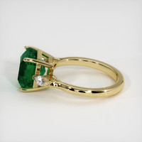 3.83 Ct. Emerald Ring, 18K Yellow Gold 4