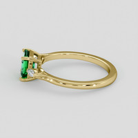 1.41 Ct. Emerald Ring, 18K Yellow Gold 4